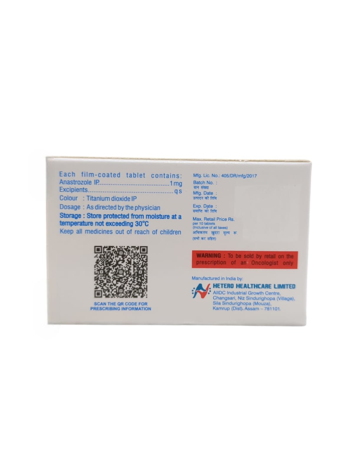 Anatero 1mg Tablet