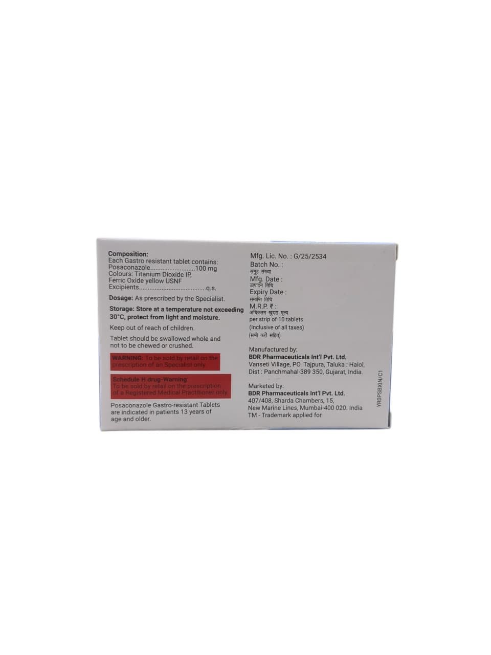 BDPosa 100mg Tablet