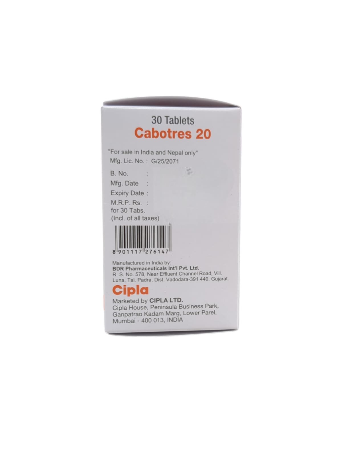 Cabotres 20mg Tablet
