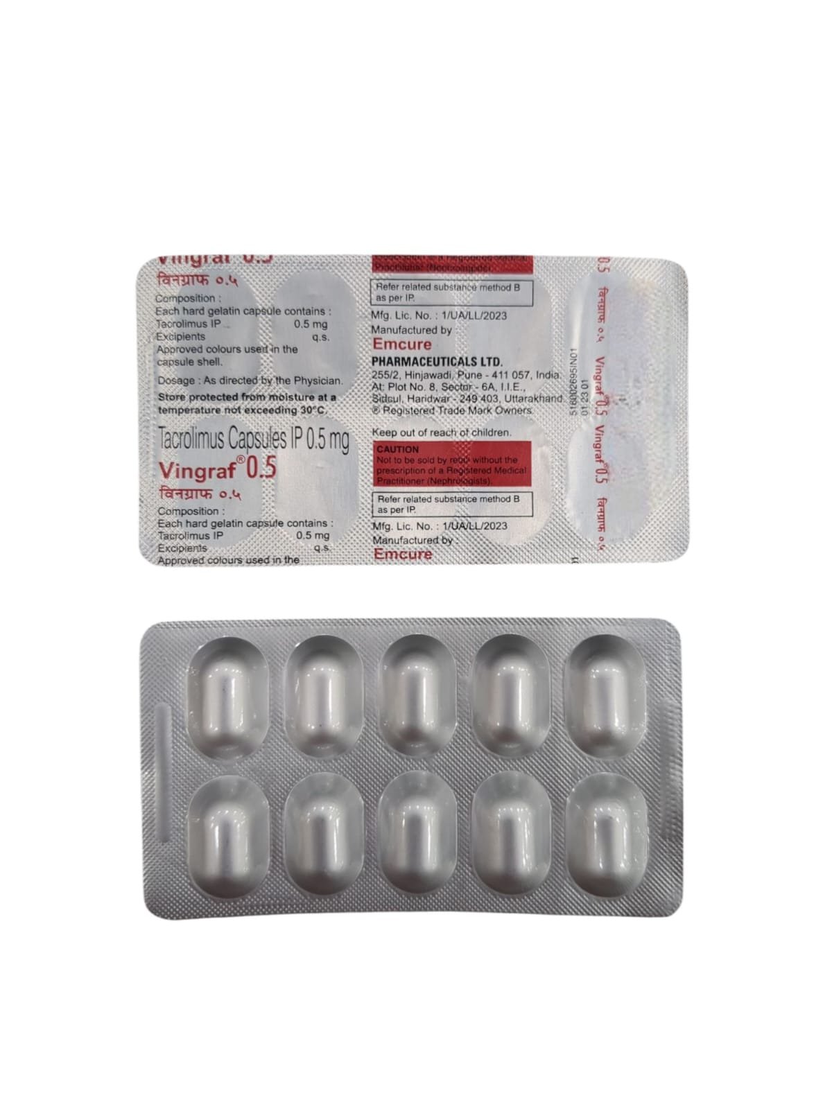 Vingraf 0.5 Capsule