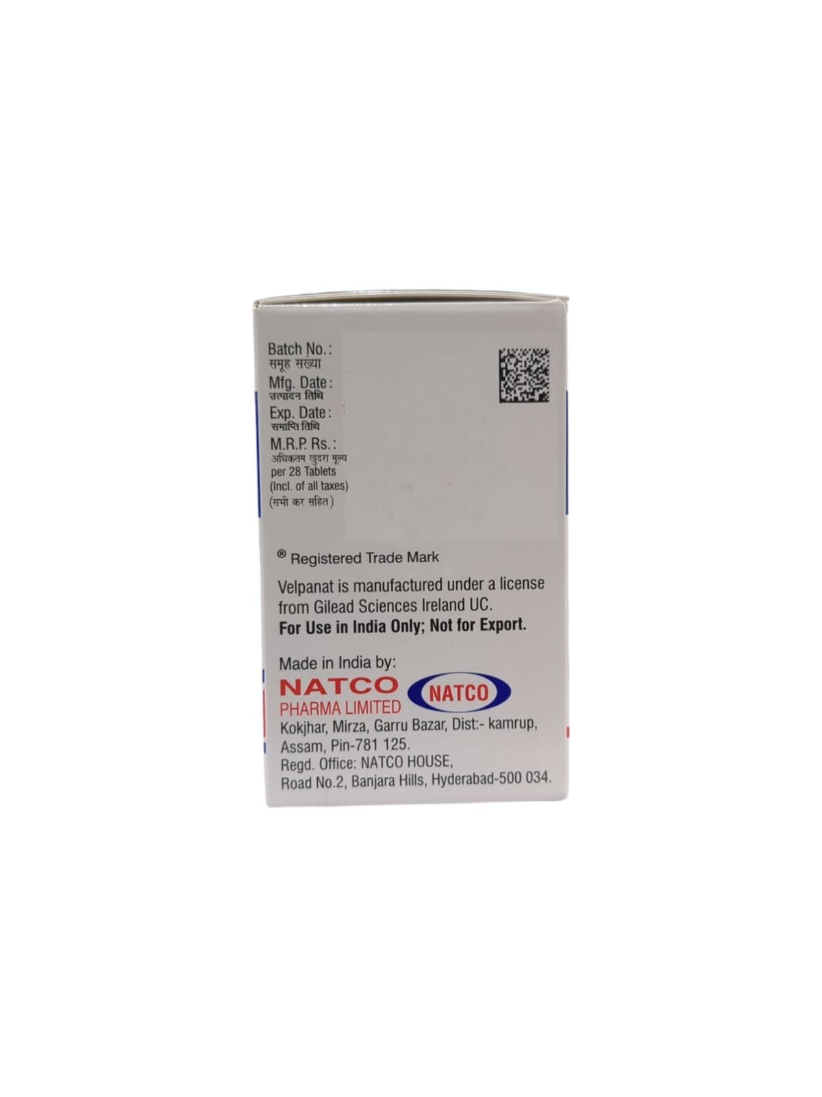 Velpanat 400mg/100mg Tablet