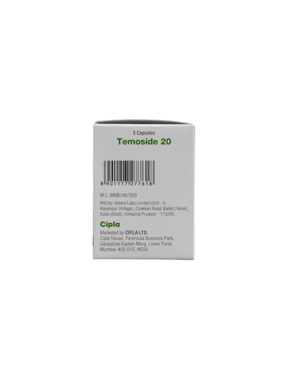 Temoside 20 mg Capsule