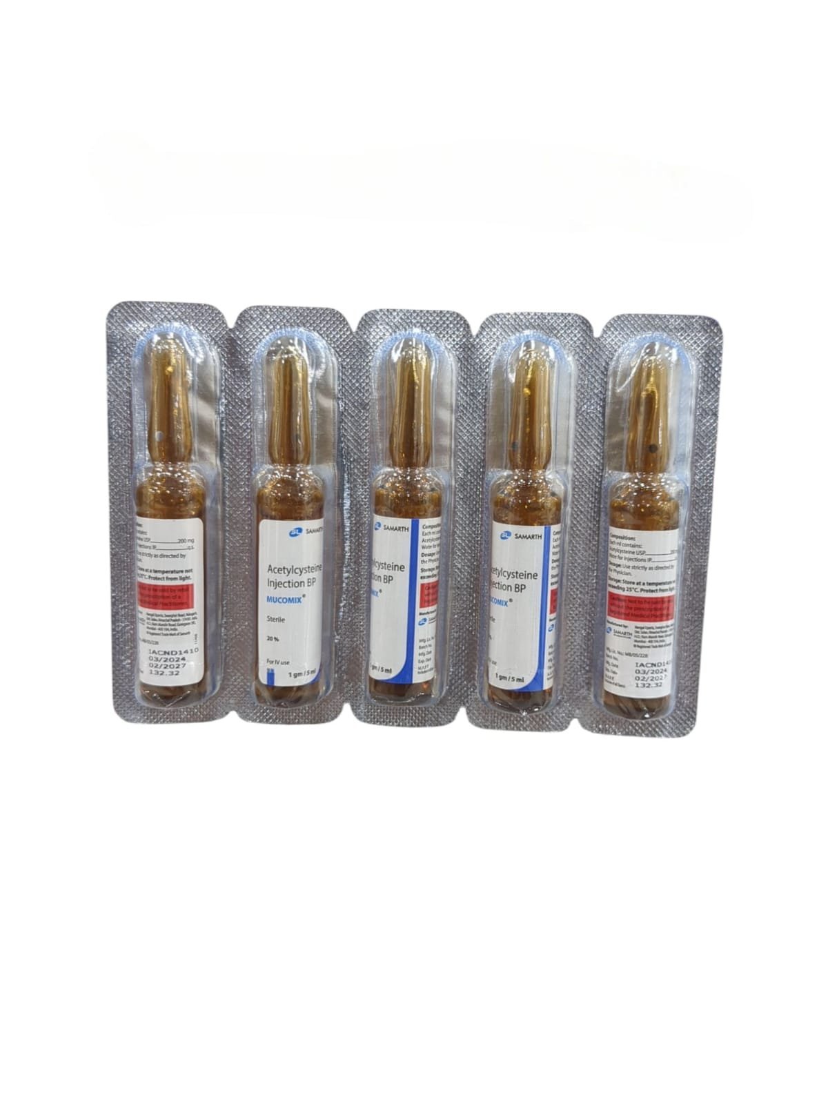 Mucomix 1gm/5ml Injection