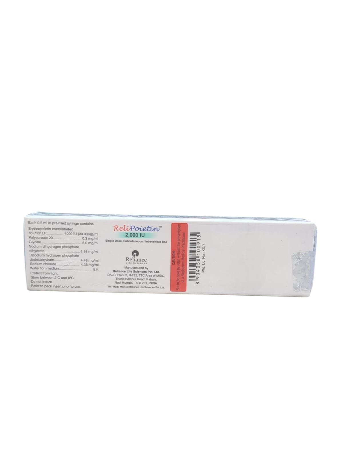 Relipoitin 2000IU Injection