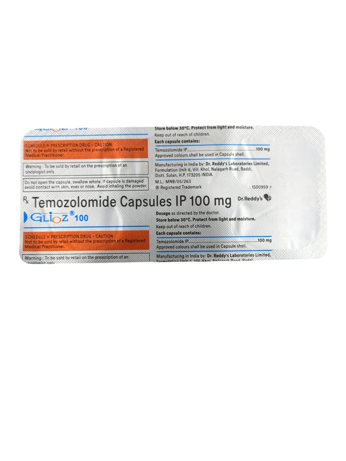 Glioz 100mg Capsule