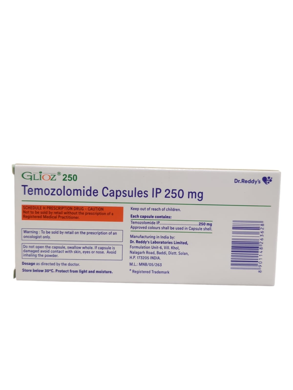 Glioz 250mg Capsule