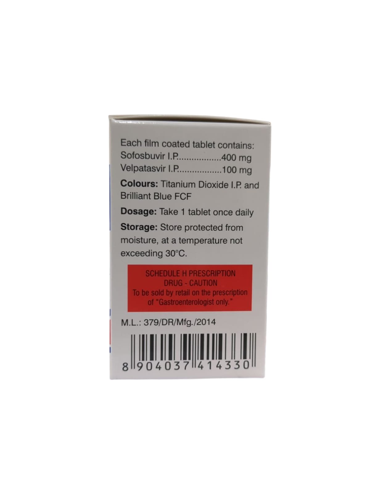 Velpanat 400mg/100mg Tablet