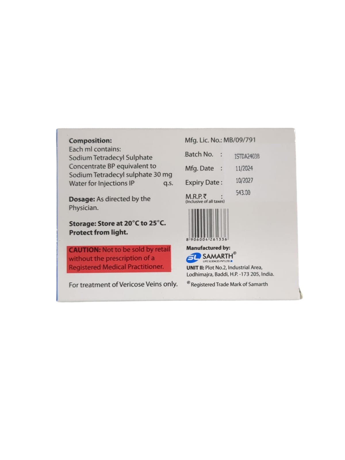 Setrol 3 % Injection